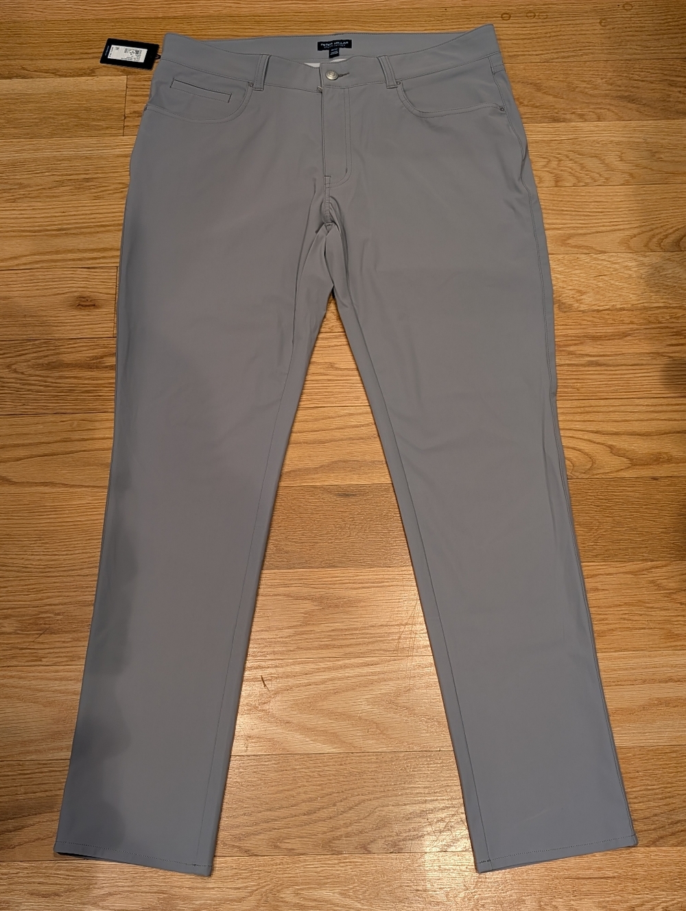 Peter Millar Crown Crafted Performance Pants Gray 36x32 5-Pocket Stretch NWT - Picture 8 of 8